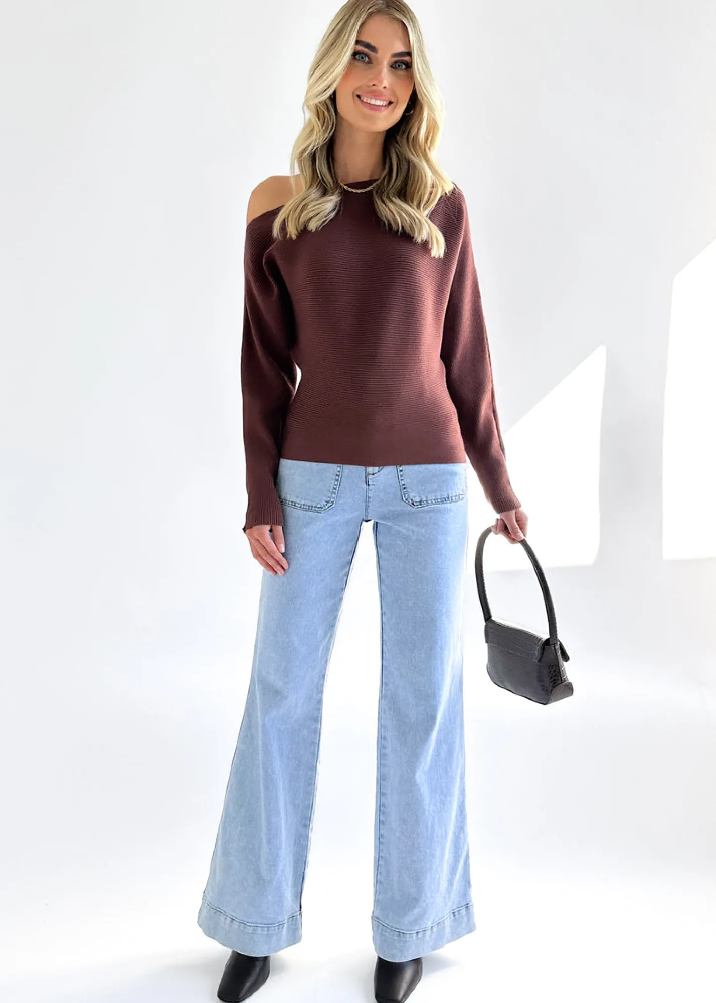 Women Gingham & Heels Basic Tops>Bloome Knit Top