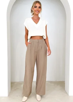 Women Gingham & Heels Pants>Bowwie Wide Leg Pant
