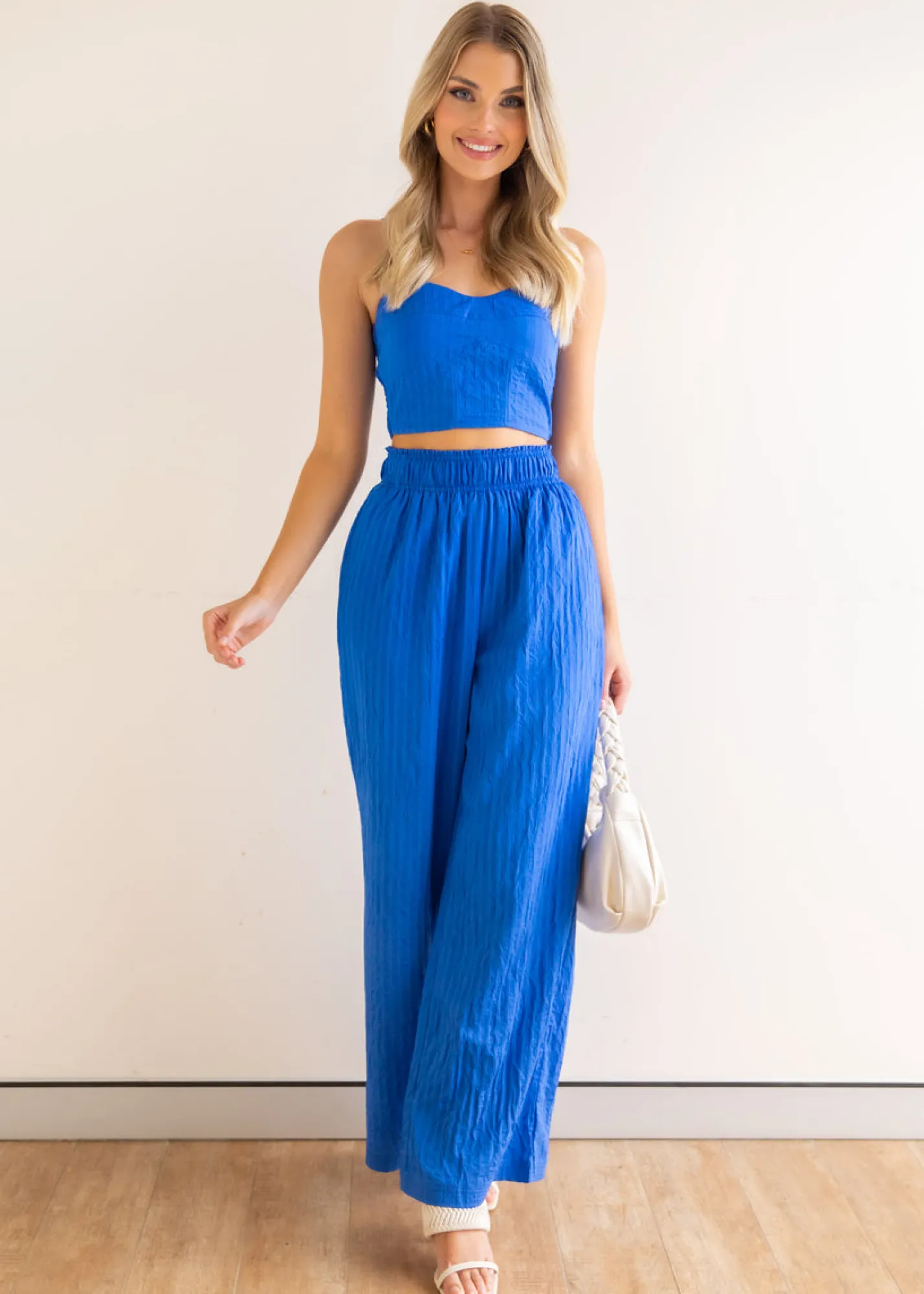Women Gingham & Heels Sets>Braidy Crop