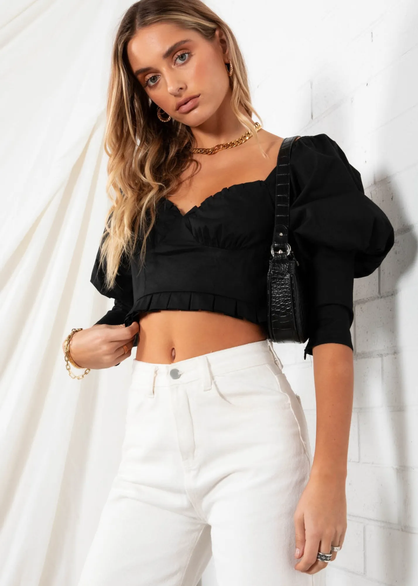 Women Gingham & Heels Crops>Brixton Crop
