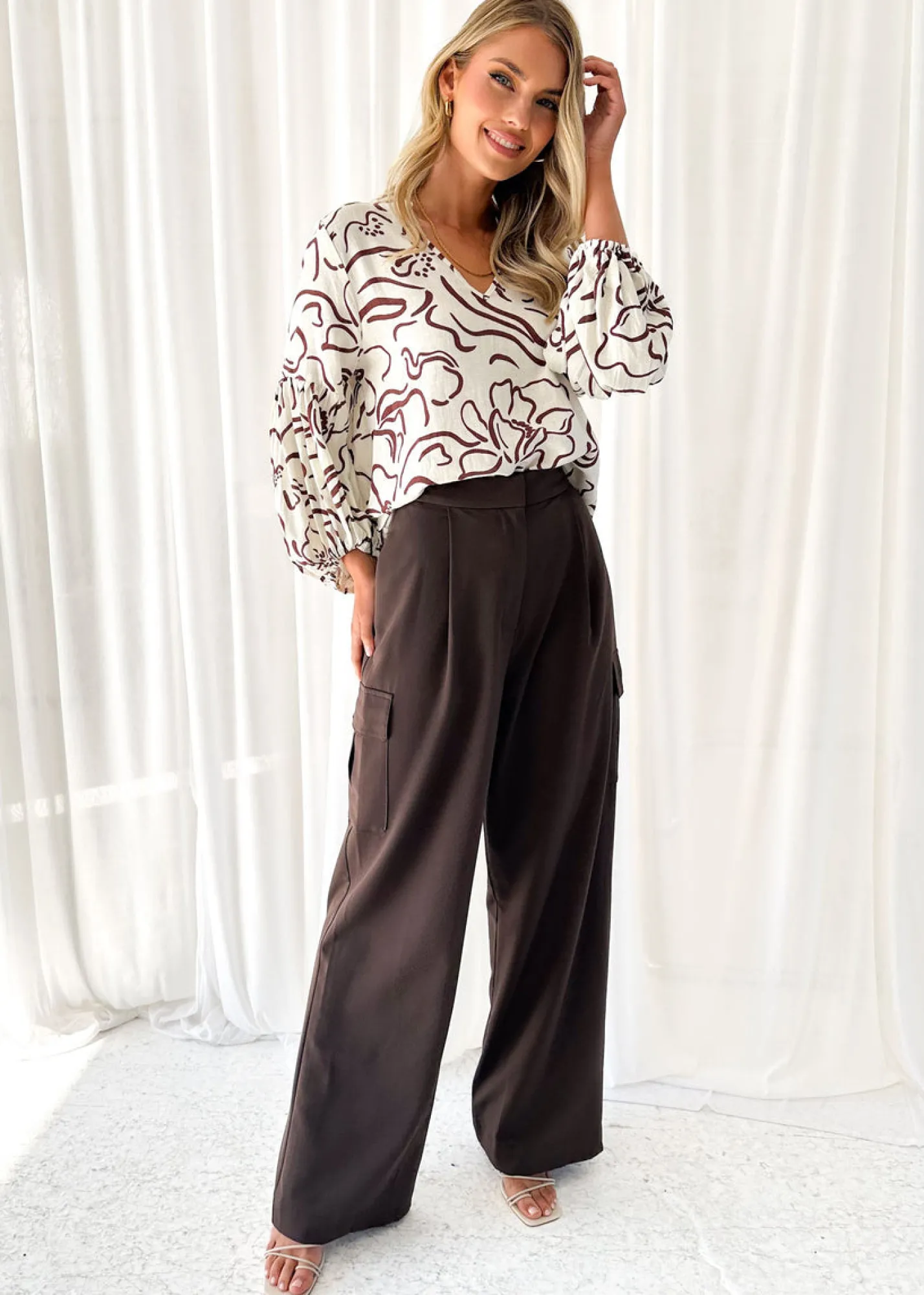 Women Gingham & Heels Blouses>Brylea Blouse