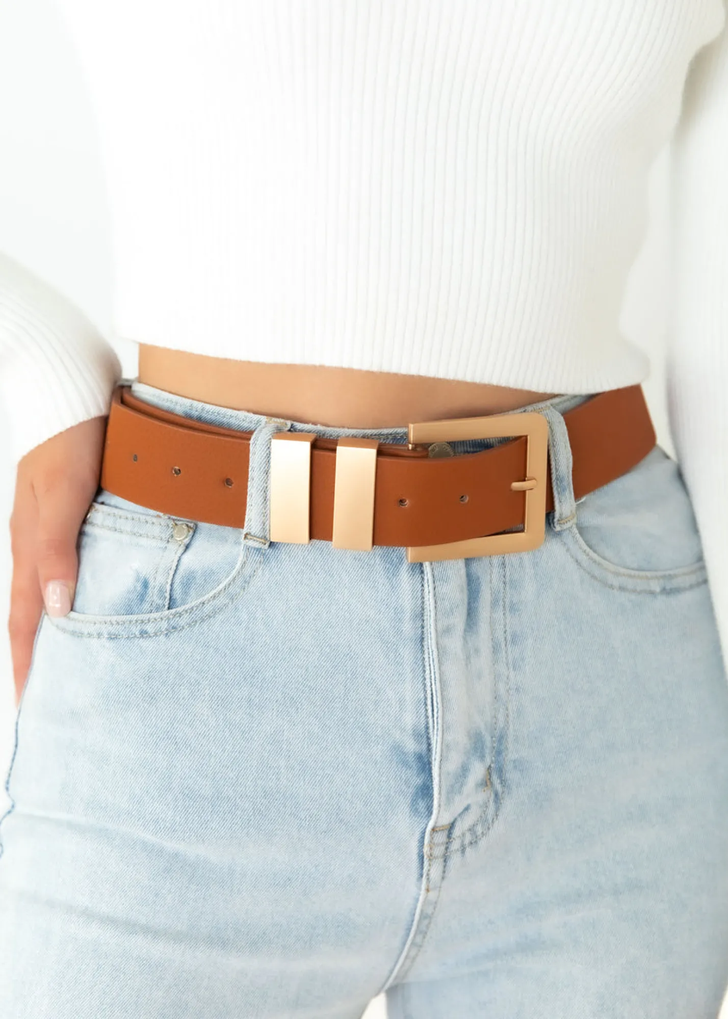 Women Gingham & Heels Belts>Buckle Up Belt