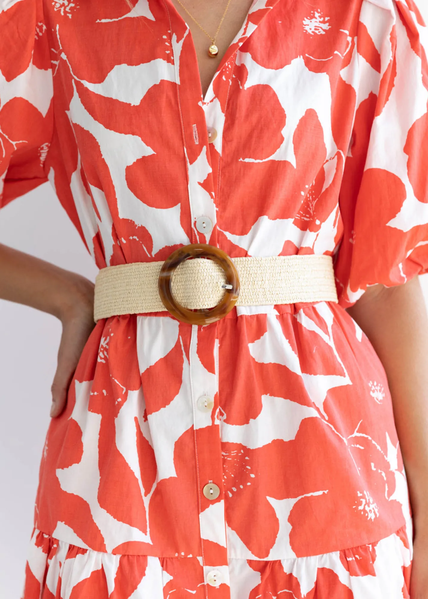 Women Gingham & Heels Belts>Byron Tort Belt