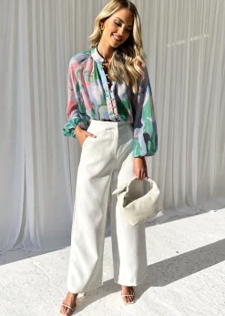 Women Gingham & Heels Blouses>Cadha Blouse