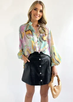 Women Gingham & Heels Blouses>Cadha Blouse