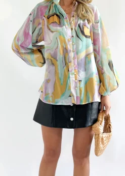 Women Gingham & Heels Blouses><noscript><img width=
