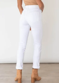 Women Gingham & Heels Jeans><noscript><img width=