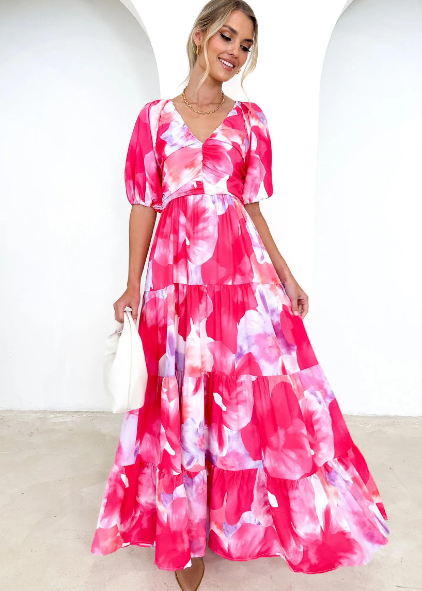 Women Gingham & Heels Maxi>Caprani Maxi Dress