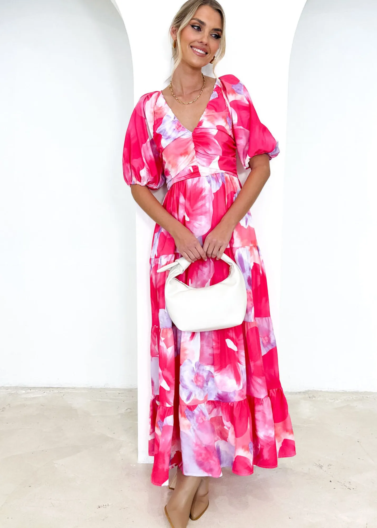 Women Gingham & Heels Maxi>Caprani Maxi Dress