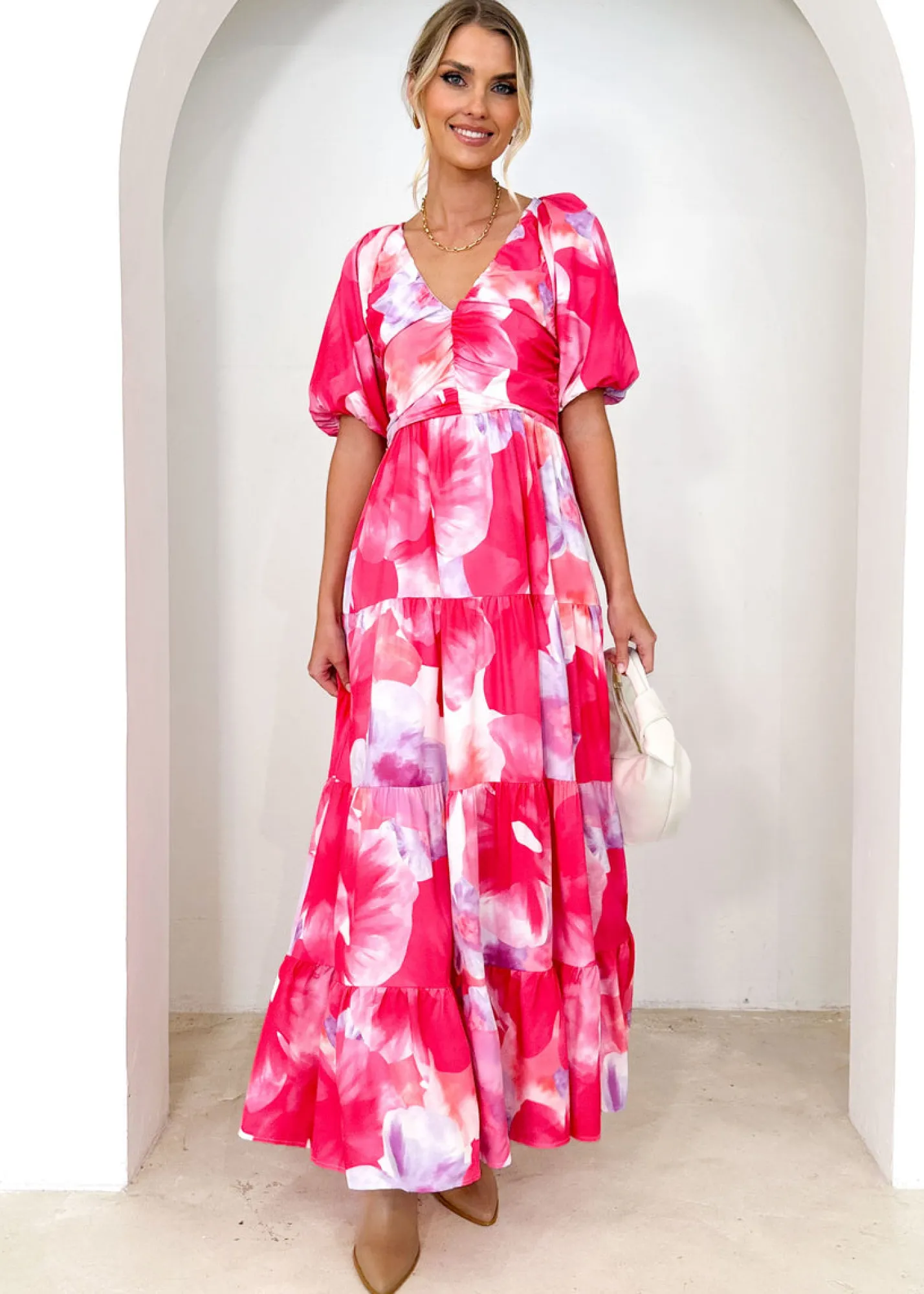 Women Gingham & Heels Maxi>Caprani Maxi Dress