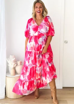 Women Gingham & Heels Maxi><noscript><img width=
