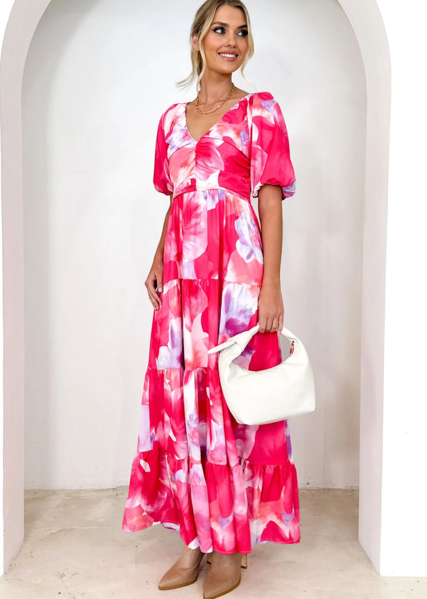 Women Gingham & Heels Maxi>Caprani Maxi Dress