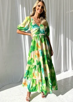 Women Gingham & Heels Maxi><noscript><img width=