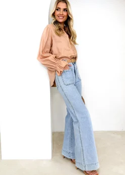 Women Gingham & Heels Shirts>Caprise Linen Shirt