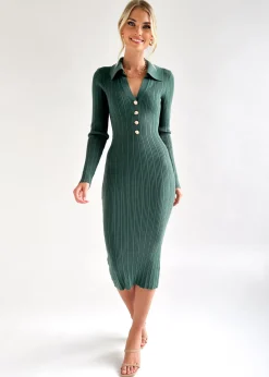 Women Gingham & Heels Knit Dresses><noscript><img width=