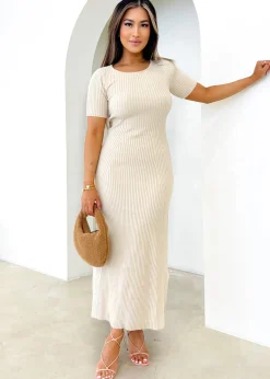 Women Gingham & Heels Midi>Carrie Knit Midi Dress