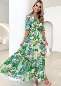 Women Gingham & Heels Maxi>Catana Maxi Dress