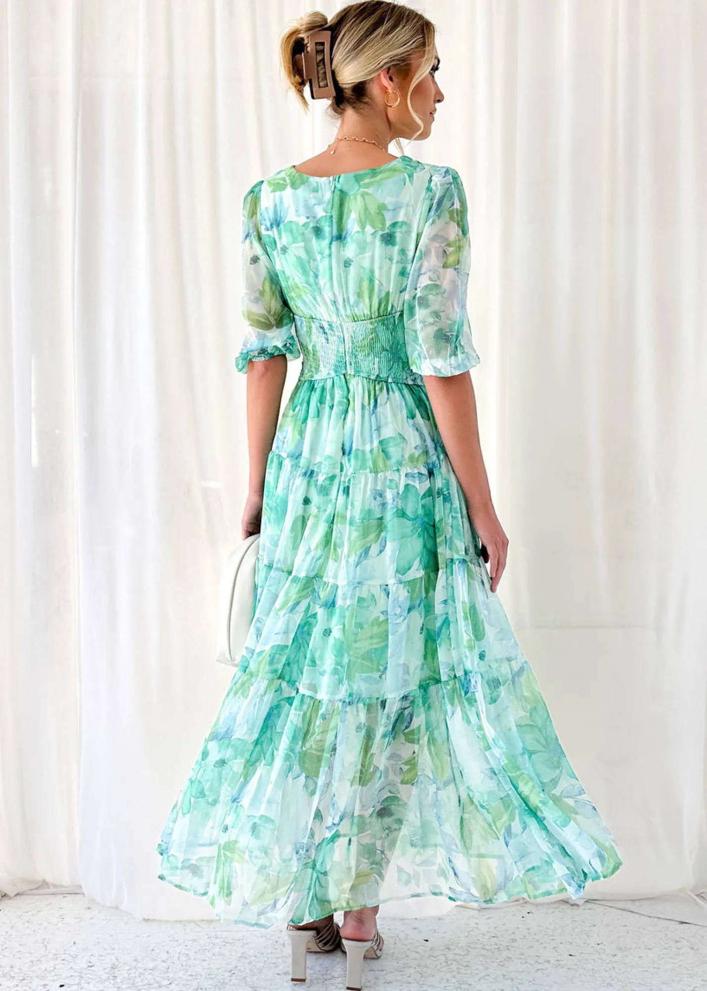 Women Gingham & Heels Maxi>Catana Maxi Dress