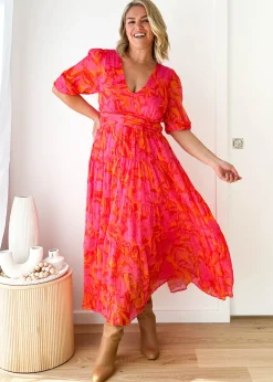 Women Gingham & Heels Maxi>Catana Maxi Dress