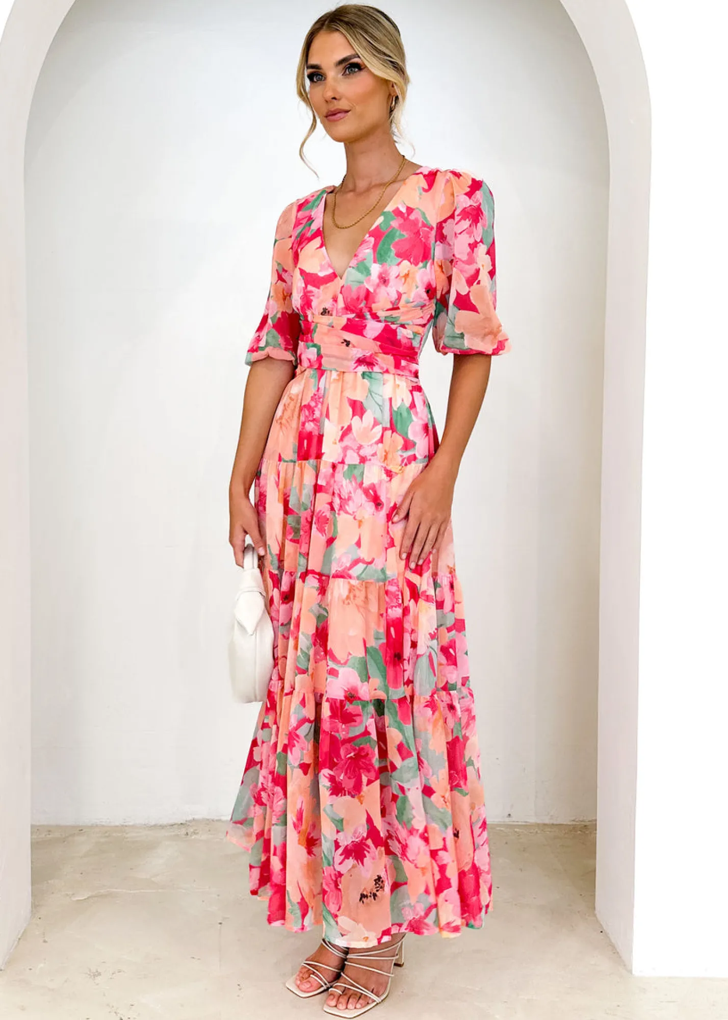 Women Gingham & Heels Maxi>Catana Maxi Dress