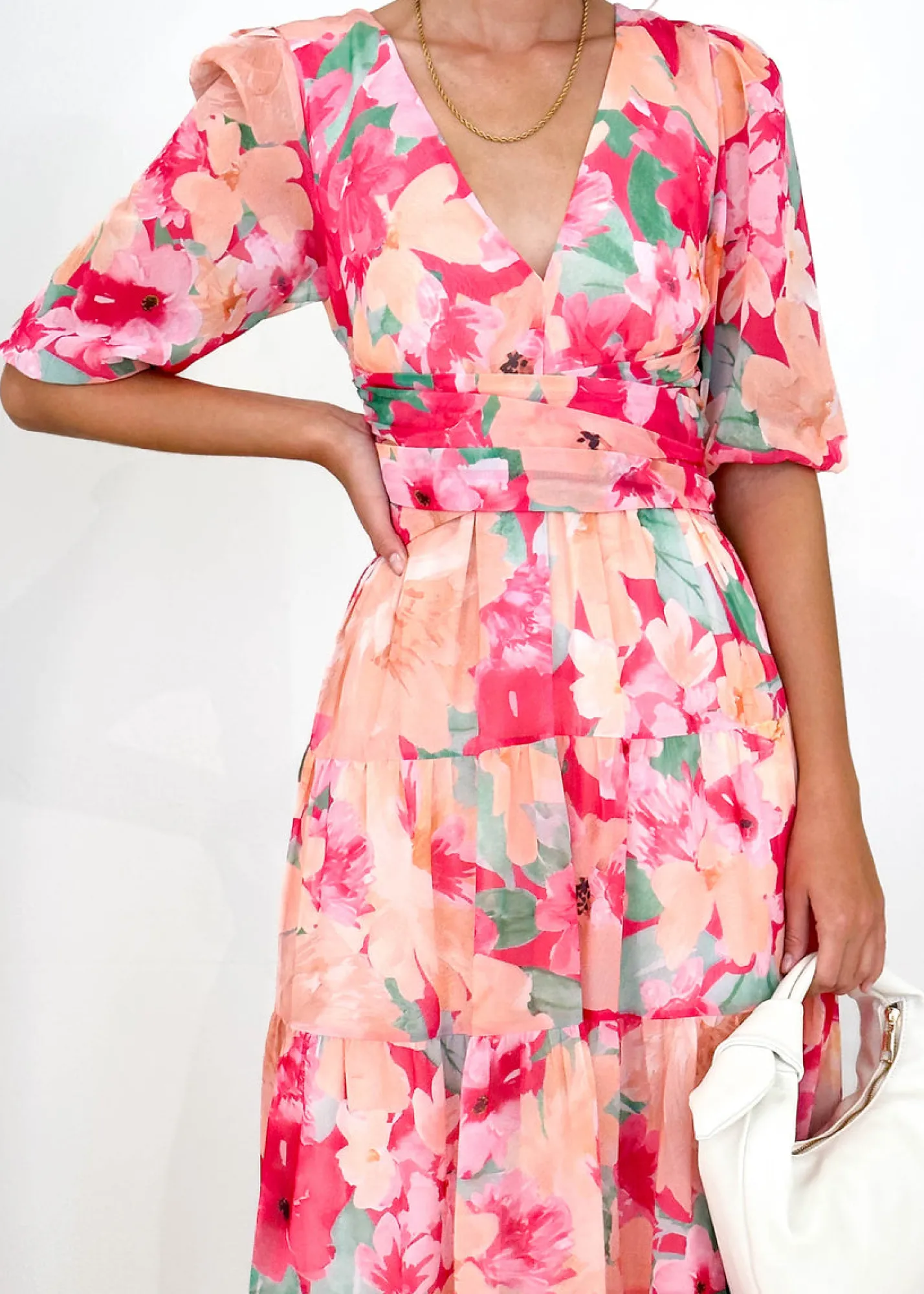 Women Gingham & Heels Maxi>Catana Maxi Dress