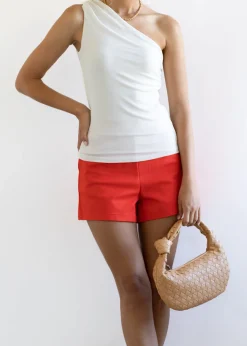 Women Gingham & Heels Basic Tops><noscript><img width=