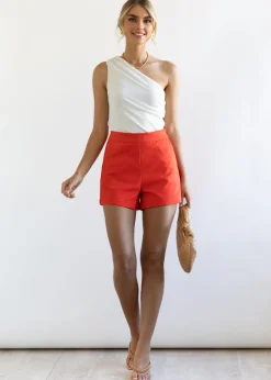 Women Gingham & Heels Basic Tops><noscript><img width=