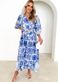 Women Gingham & Heels Midi>Celosia Midi Dress