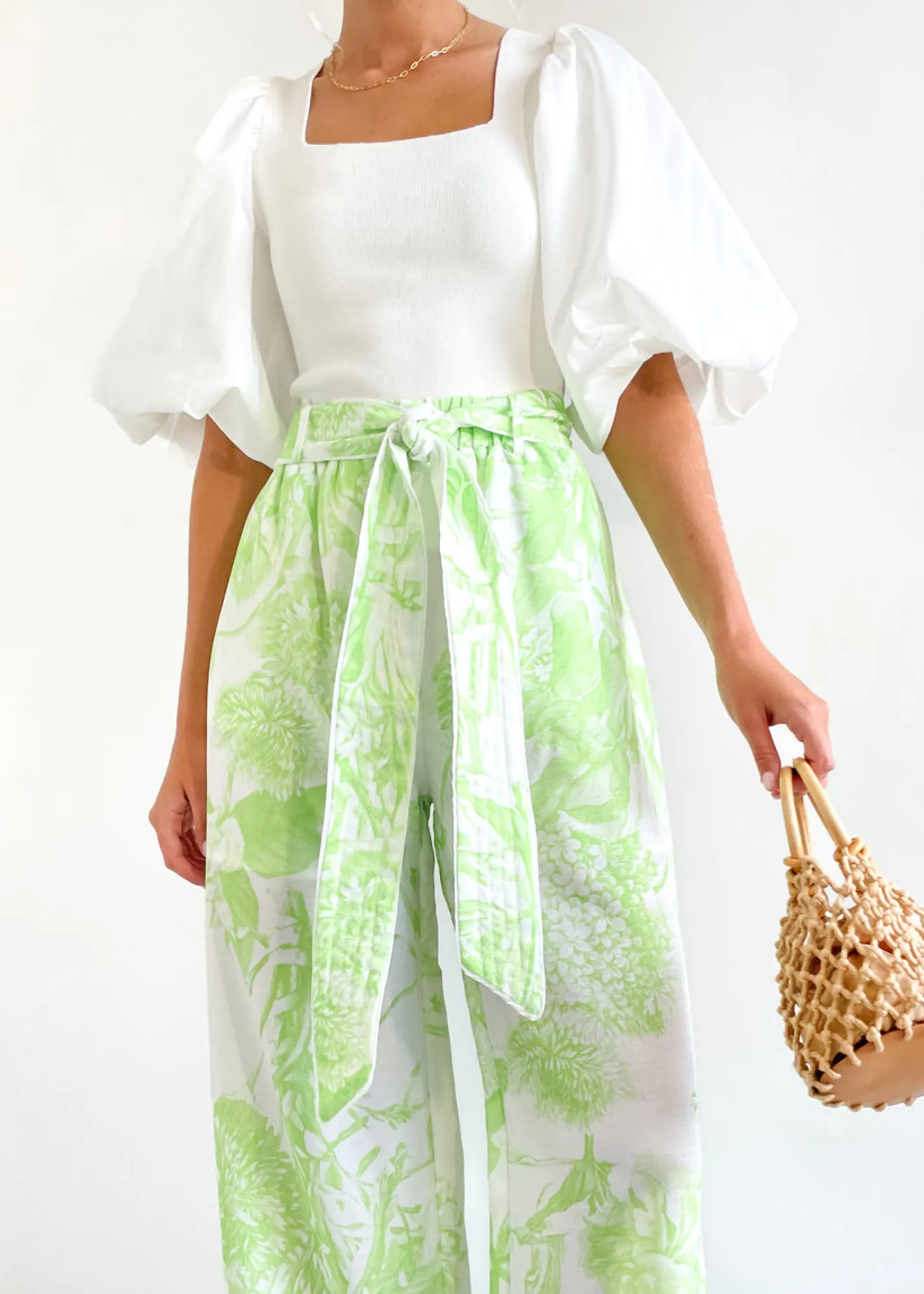 Women Gingham & Heels Pants>Chara Wide Leg Pants
