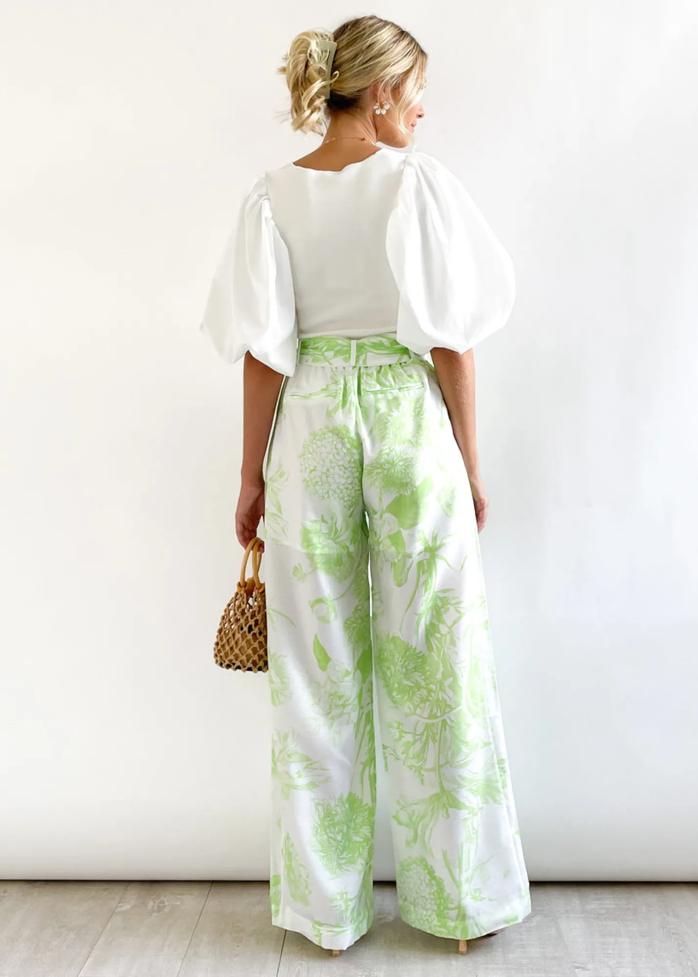 Women Gingham & Heels Pants>Chara Wide Leg Pants