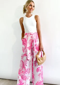 Women Gingham & Heels Pants>Chara Wide Leg Pants