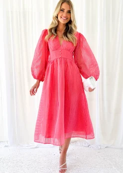 Women Gingham & Heels Midi>Chessie Midi Dress