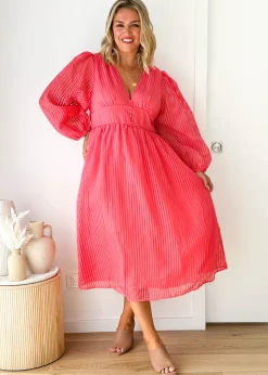 Women Gingham & Heels Midi>Chessie Midi Dress