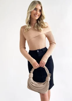 Women Gingham & Heels Knit Tops>Ciela Knit Top