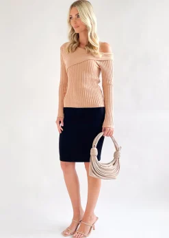 Women Gingham & Heels Knit Tops><noscript><img width=