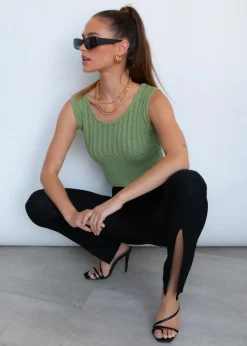 Women Gingham & Heels Knit Tops><noscript><img width=