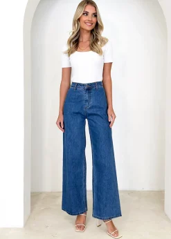 Women Gingham & Heels Jeans>Claria Stretch Denim Jeans