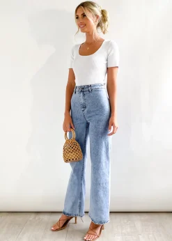 Women Gingham & Heels Jeans><noscript><img width=