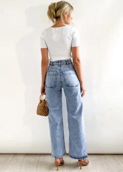 Women Gingham & Heels Jeans><noscript><img width=