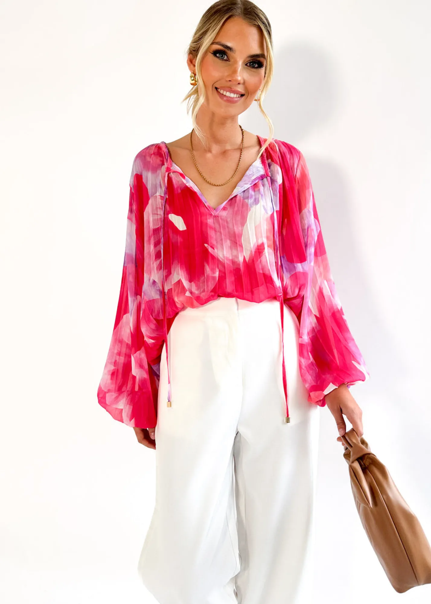 Women Gingham & Heels Blouses>Cosmio Blouse