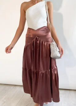 Women Gingham & Heels Sets>Covey Maxi Skirt