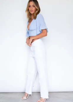 Women Gingham & Heels Crops><noscript><img width=