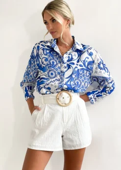 Women Gingham & Heels Shirts><noscript><img width=
