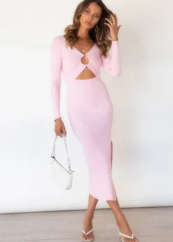 Women Gingham & Heels Knit Dresses>Dekota Knit Midi Dress