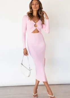 Women Gingham & Heels Knit Dresses><noscript><img width=