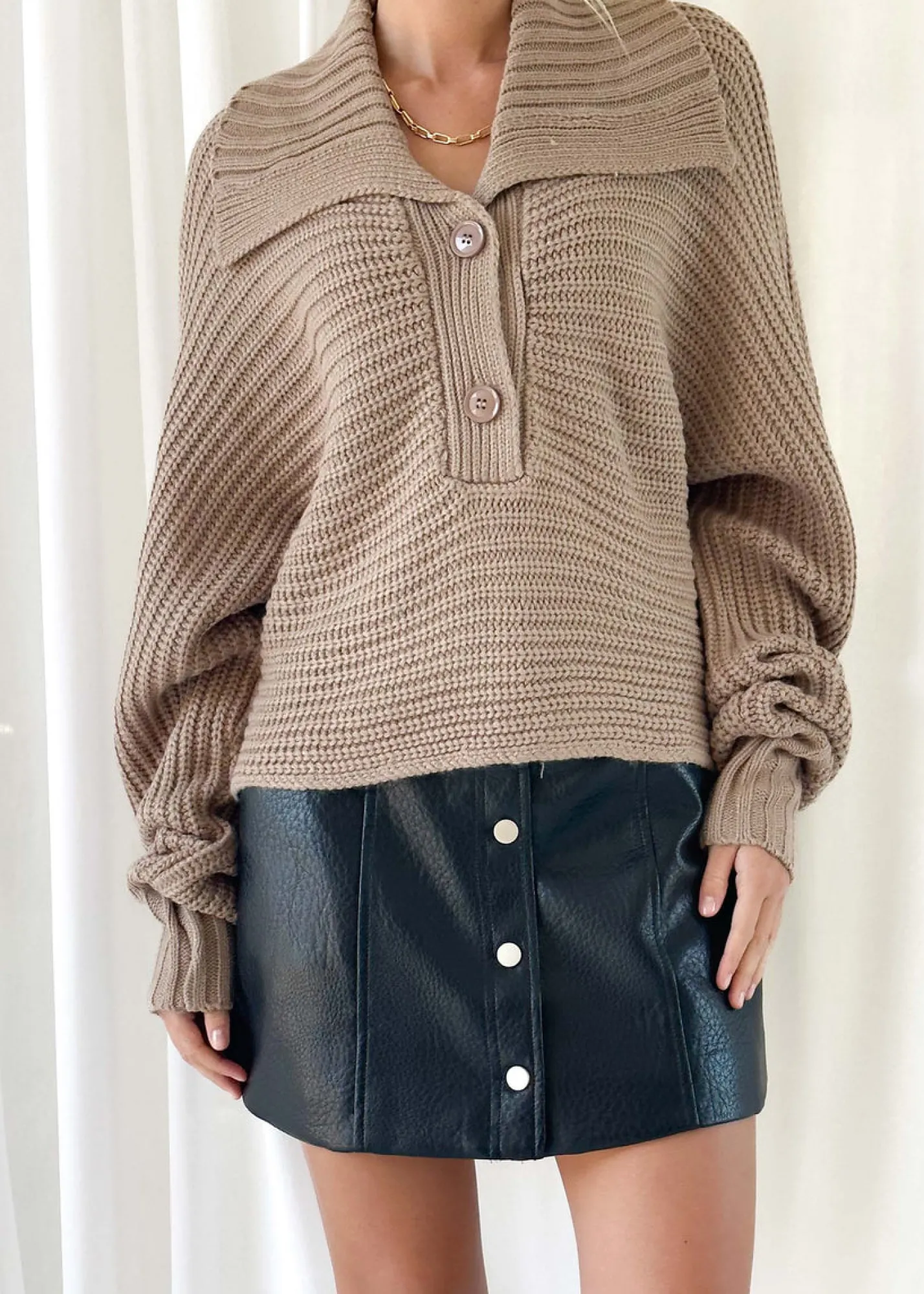 Women Gingham & Heels Crops>Denisse Cropped Sweater