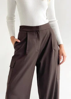 Women Gingham & Heels Pants>Devlin Wide Leg Pants