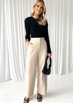 Women Gingham & Heels Pants>Donelle Wide Leg Pants