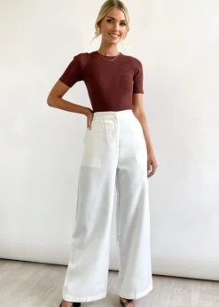 Women Gingham & Heels Pants>Donelle Wide Leg Pants