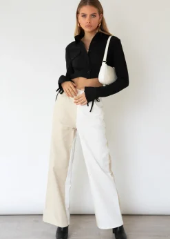 Women Gingham & Heels Crops>Dorian Crop